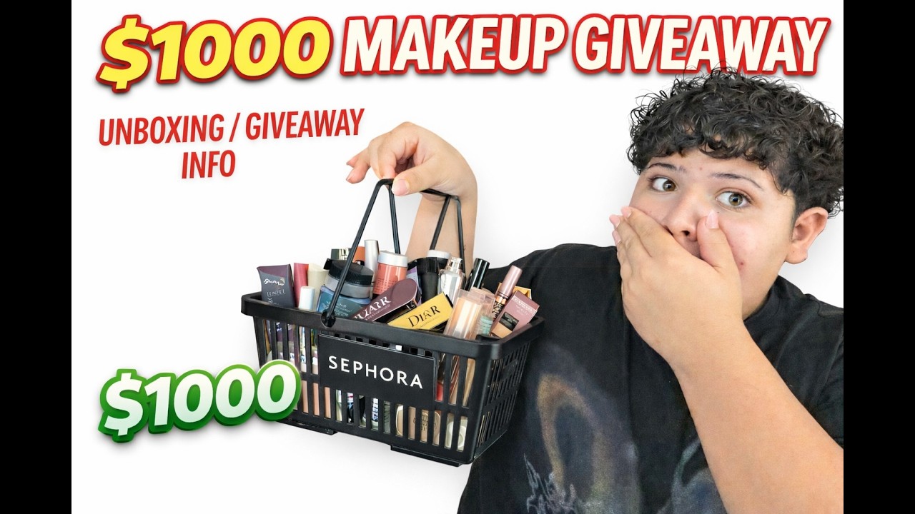 $1000 MAKEUP GIVEAWAY...unboxing & how to enter.