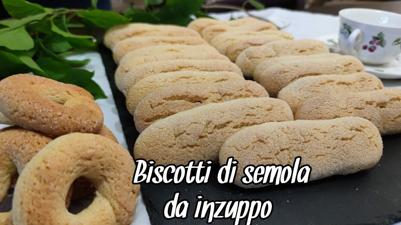 Biscotti di Semola da inzuppo senza burro - Sfizi & Delizie