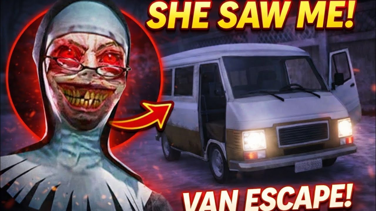 Evil Nun Van Escape 😱 She Almost Caught Me! (Insane Ending)
