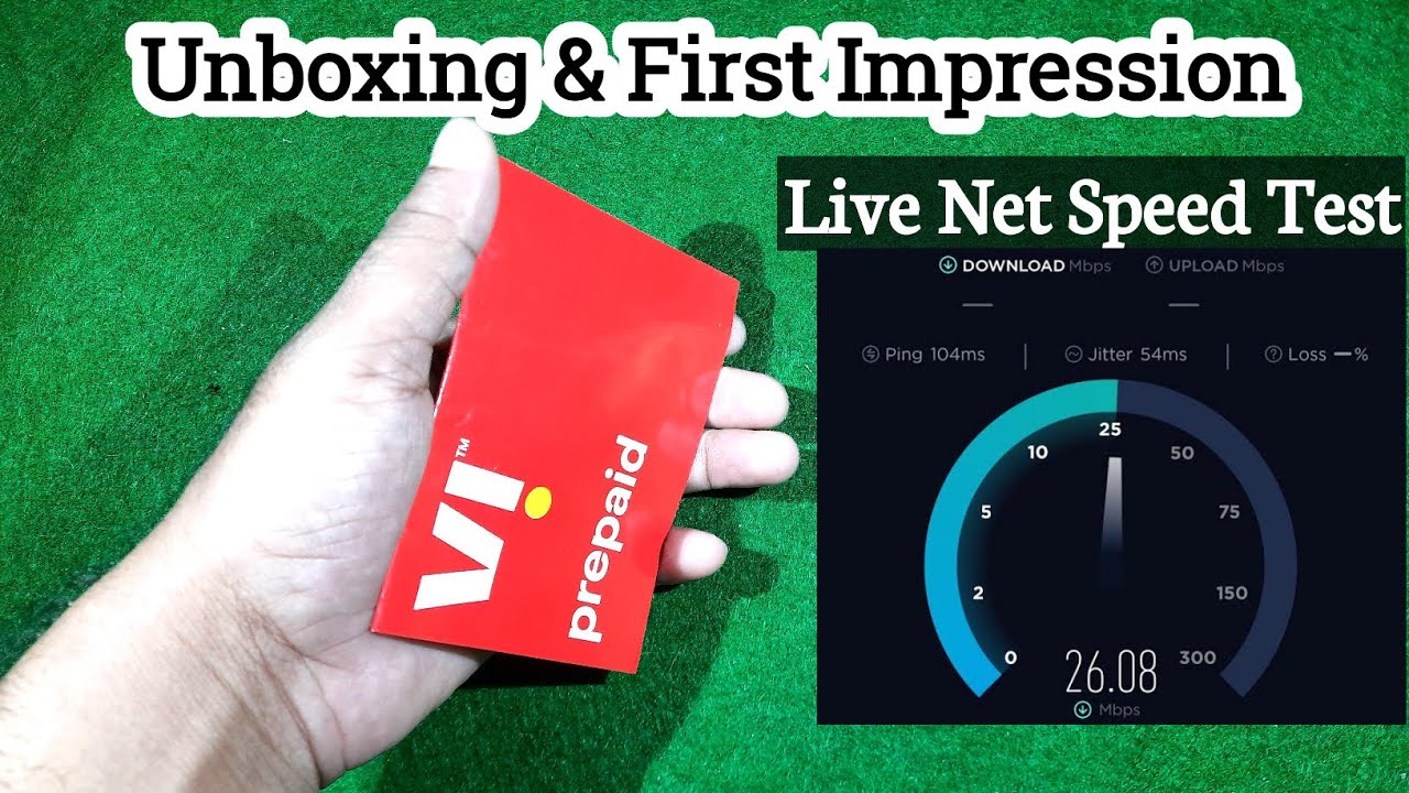 Vi Sim Card Unboxing & First Look | Live Net Speed Test with full proof | #visimcard