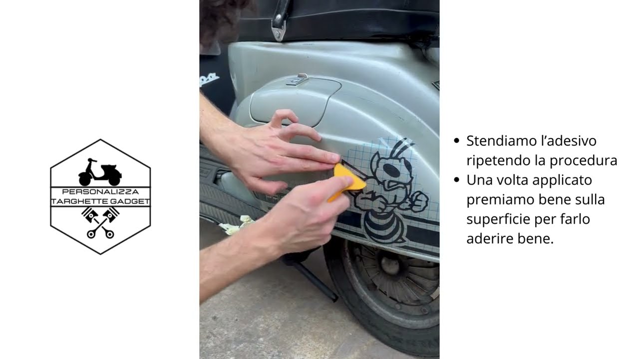 Tutorial applicazione adesivi prespaziati/ Decalcomanie in vinile