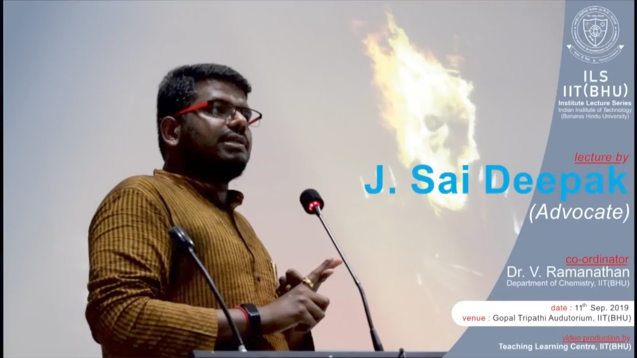 J Sai deepak in (IIT) BHU || J Sai Deepak latest speech #jsaideepaklatest #minority #india