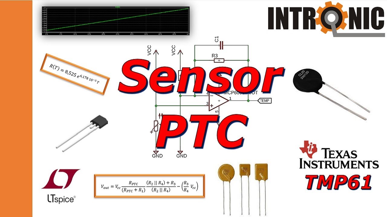 Sensor de temperatura PTC: Simulación, linealización con op-amp y ensayo