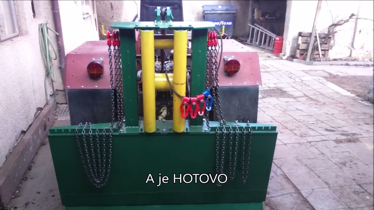 Lesní naviják za traktor - výroba
