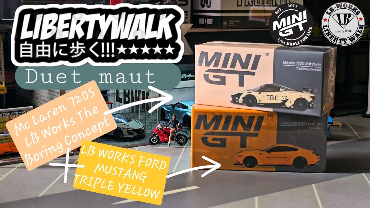 Duet maut LBWK : LB WORKS FORD MUSTANG Triple Yellow (VS) Mc Laren 720S LB Works The Boring Concept