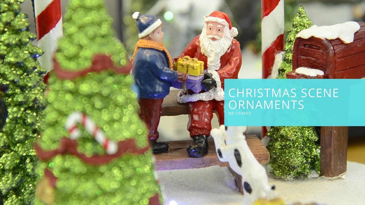Animated & Musical Christmas Scene Ornaments/Decorations 2019