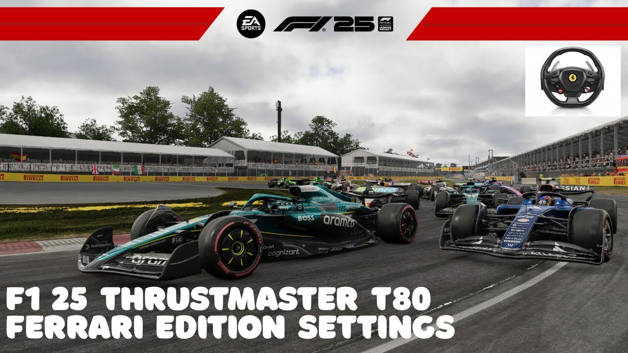 F1 25 PS5 Thrustmaster T80 Ferrari Edition Settings And Gameplay