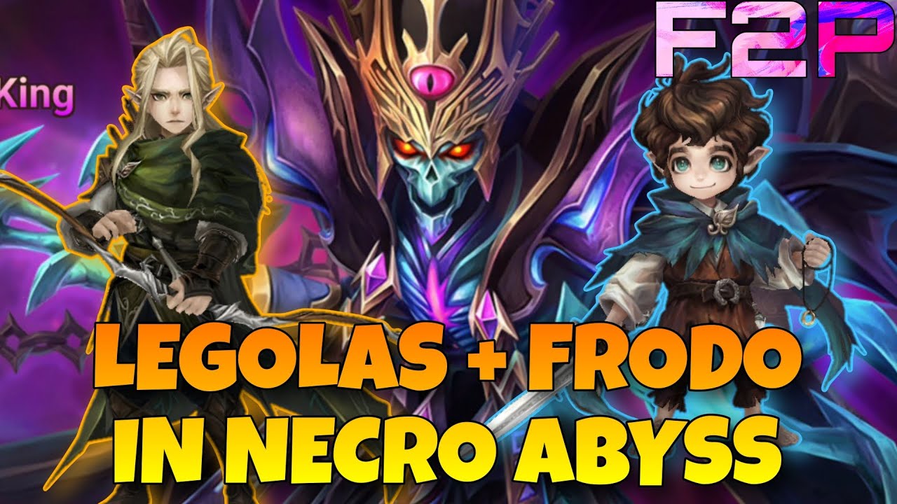 LET'S TRY FRODO & WIND LEGOLAS FOR NECRO ABYSS HARD SPEED TEAM IN SUMMONERS WAR X LOTR