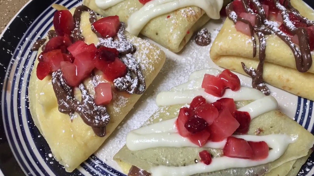 Cream Cheese/Nutella Crepes