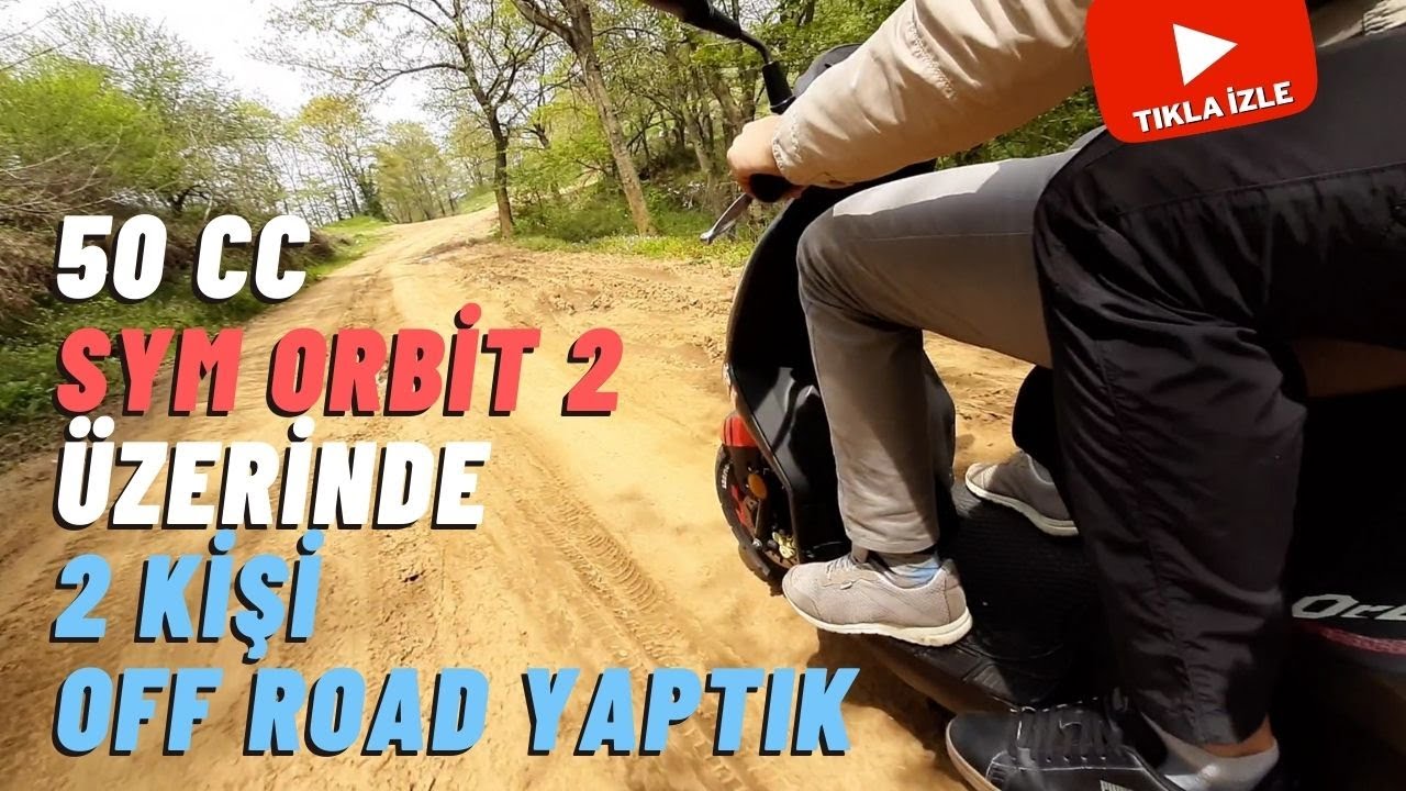 50lik Motorla 2 Kişi Serdivan Tepe Tırmanışı / Off Road Yaptık / SYM Orbit 2 / Paraşüt Tepe