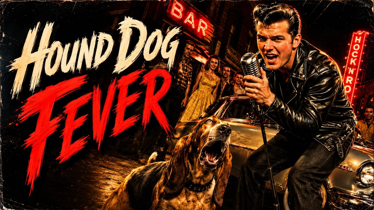 This Sounds Like a Lost 1950s Rock & Roll Classic! | Hound Dog Fever by Johnny B. Rockin