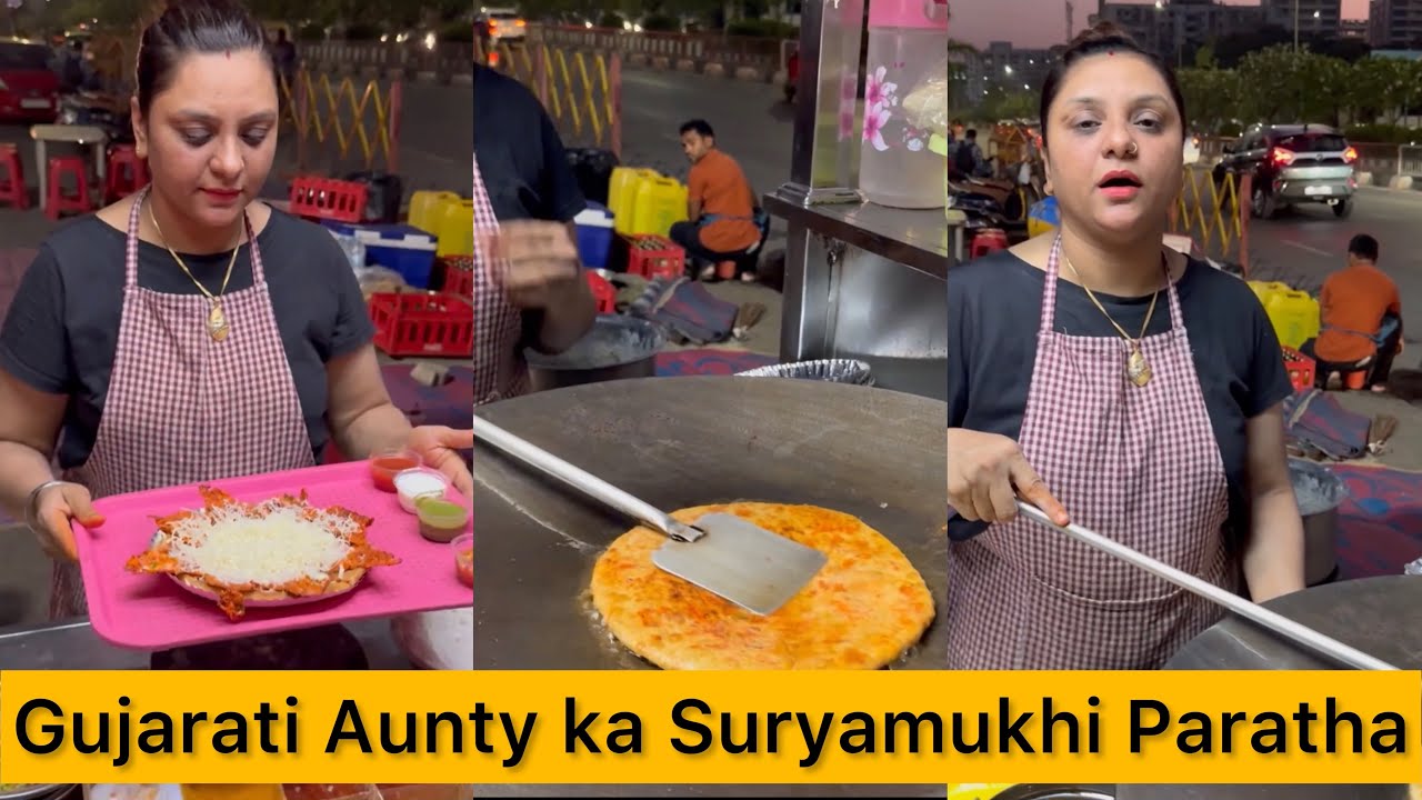 Gujarati Aunty ka Suryamukhi Special Paratha in Surat | Bohot hi tasty..