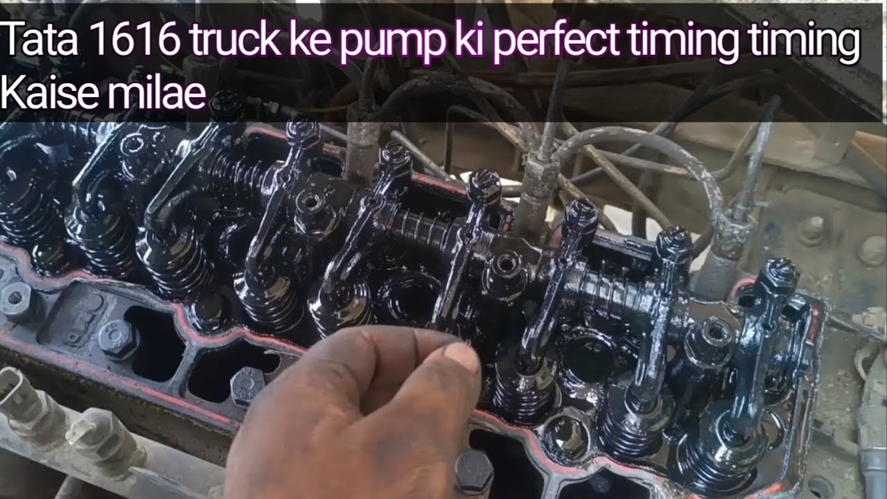 1616 Tata truck pump timing perfect timing, how to get pump timing, correct method to make timing