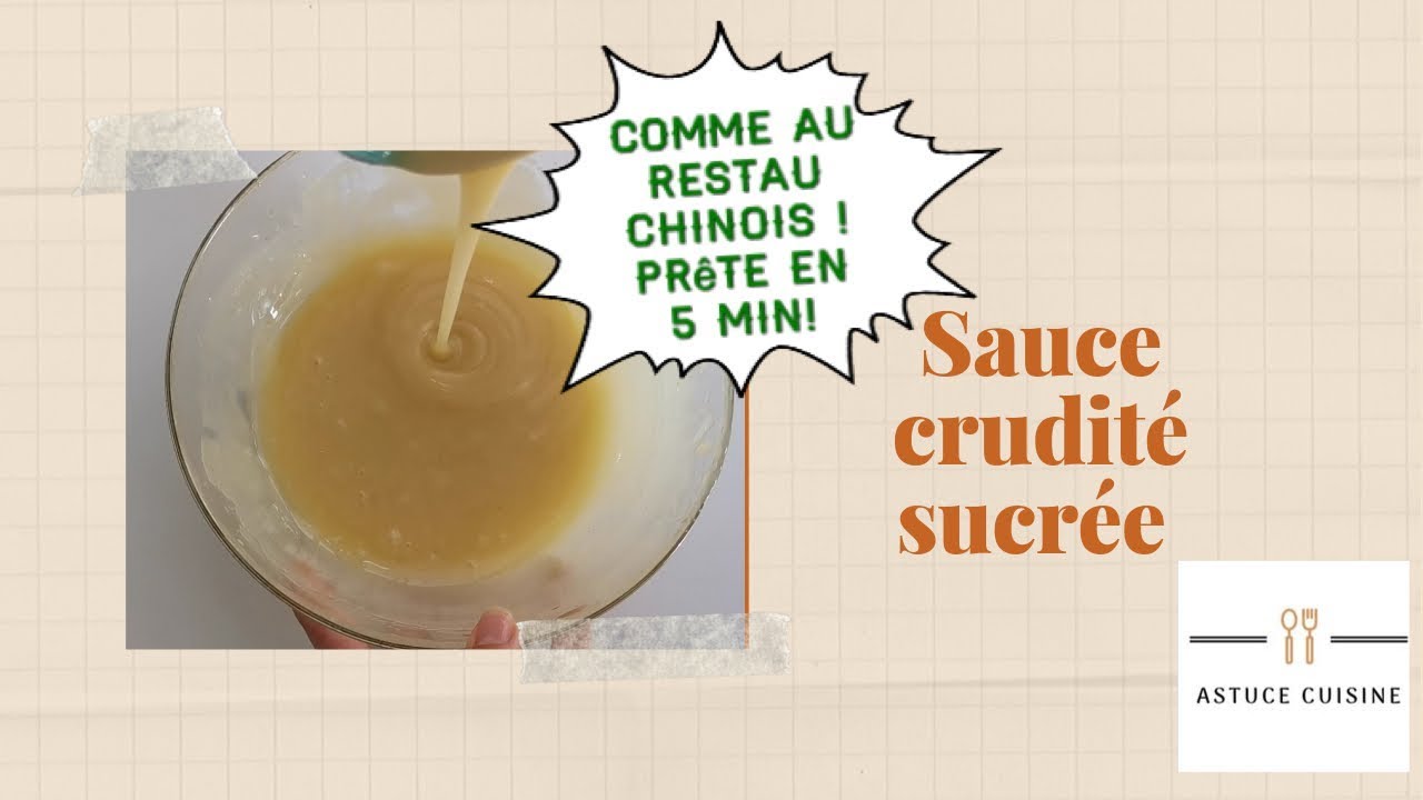 SAUCE SUCRÉE ASIATIQUE PRÊTE EN 5 MINUTES!!!