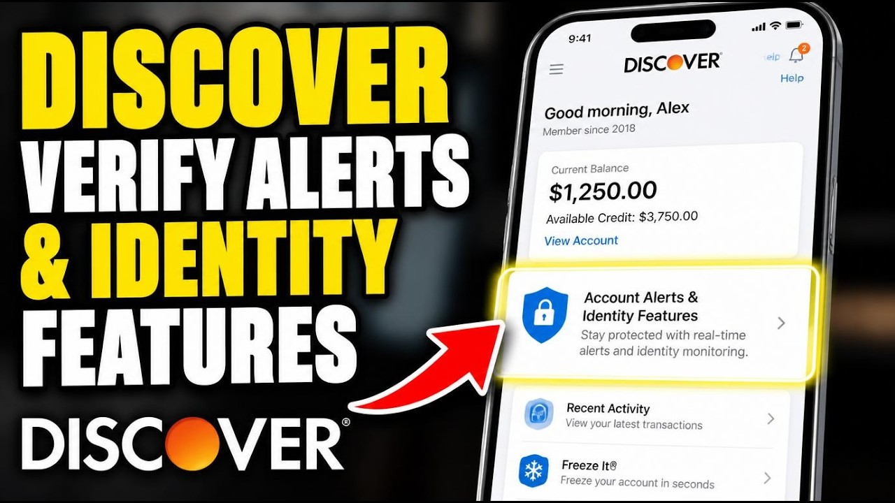 How to verify Discover card account alerts and identity features - Easy Tutorial