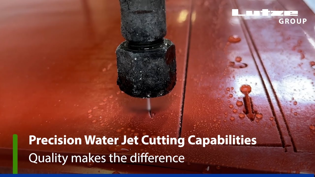 Precision Water Jet Cutting for conveyor belts, polyurethane sheeting & custom parts | Lutze Group