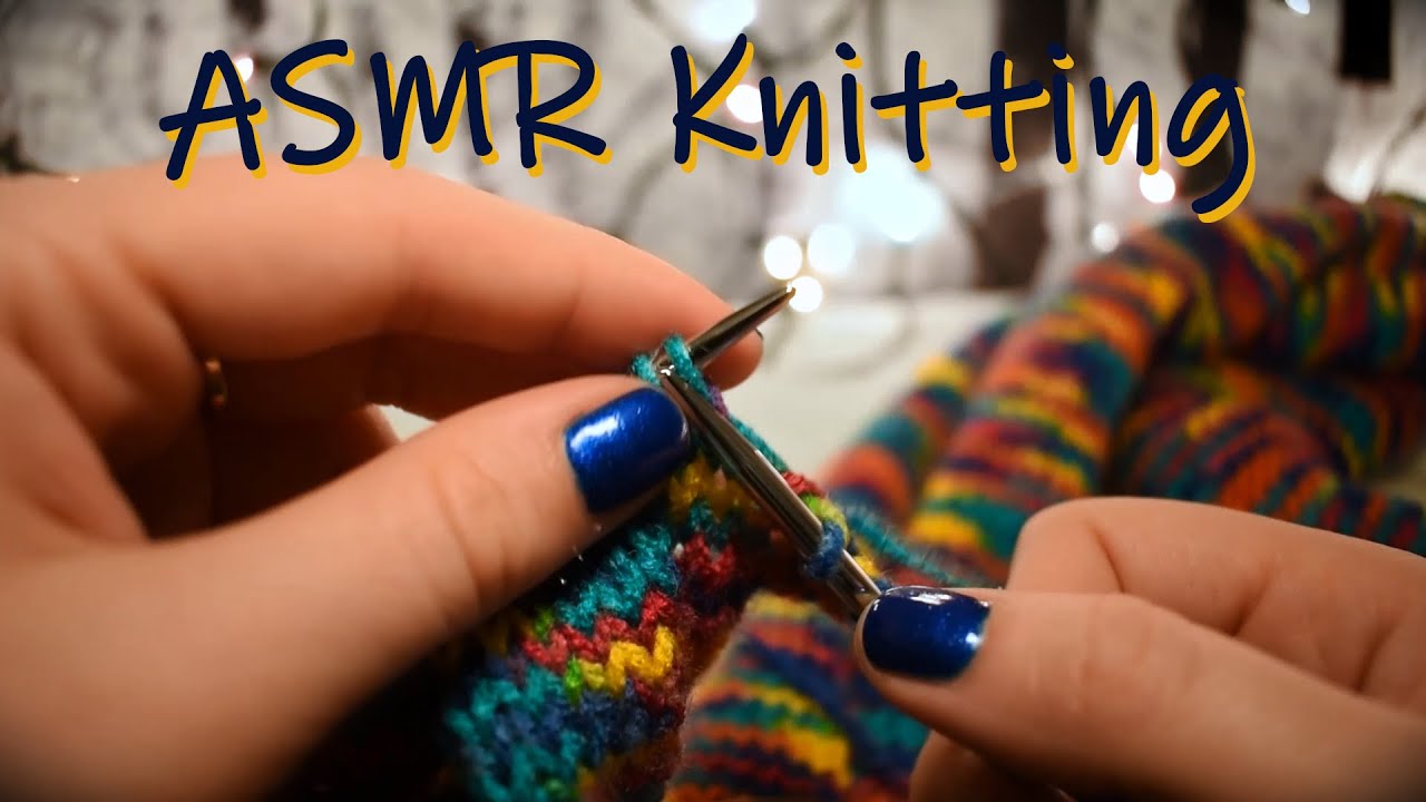 Knitting ASMR | Knitting with Background Birdsong and Distant Traffic - No Talking!