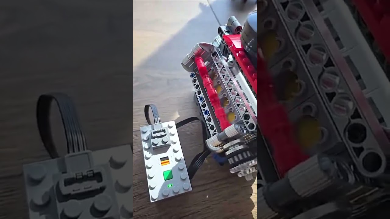 Kit De Bloco De Motor V8 Funcional De 497 Pe&ccedil;as P/ Montagem 487