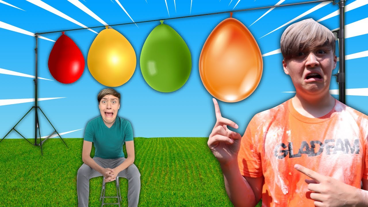 GIANT Mystery Balloon Pop Challenge To Reveal Secret Hacker Clue! - Curtis Gladwin