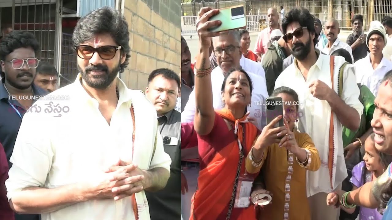 Telugu Tamil Cinema Actor Naveen Chandra Spotted At Tirumala Srivari Temple