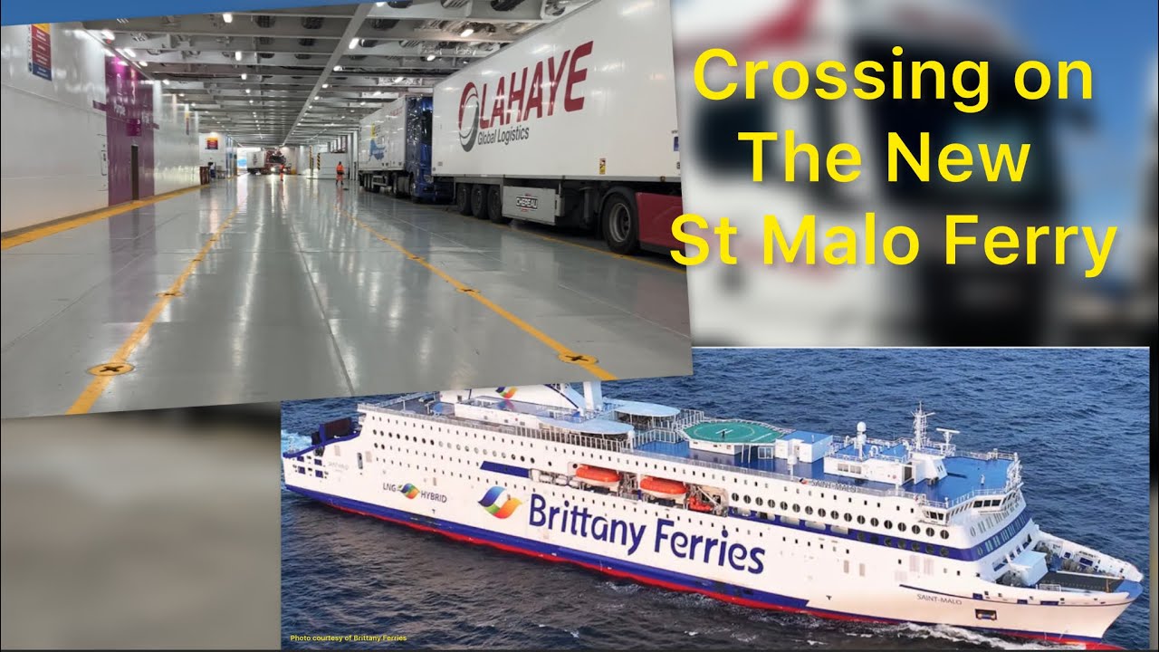 Crossing on The New St Malo Ferry and Exiting St Malo Port