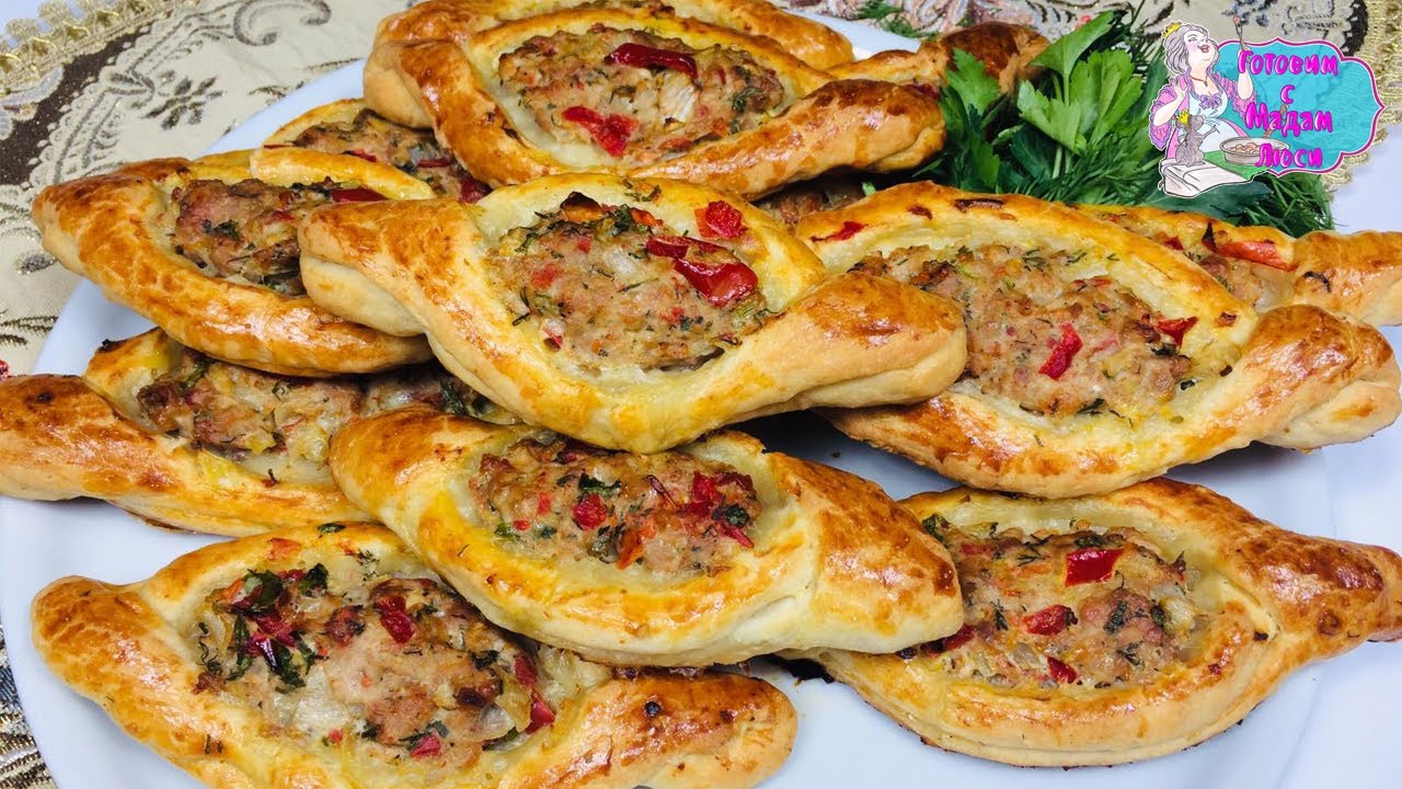 Эта Турецкая Еда нас Покорила! Пиде - Открытые Пирожки с Мясом в Духовке! / Turkish meat pies Pide