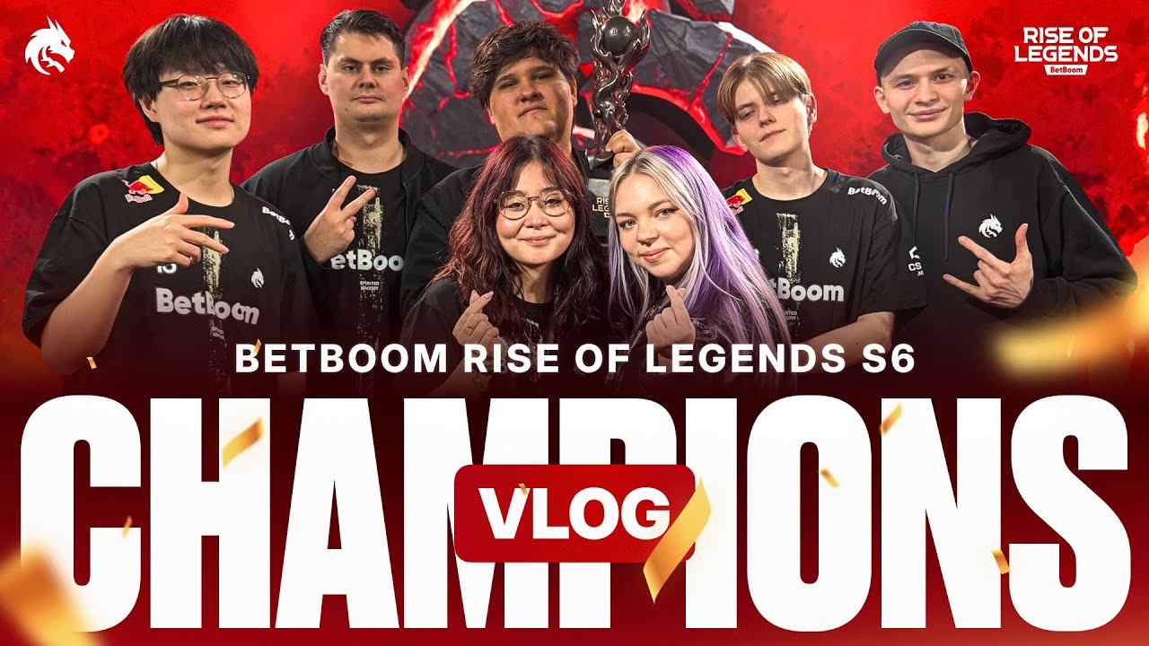 TEAM SPIRIT: BETBOOM RISE OF LEGENDS S6. CHAMPIONS VLOG
