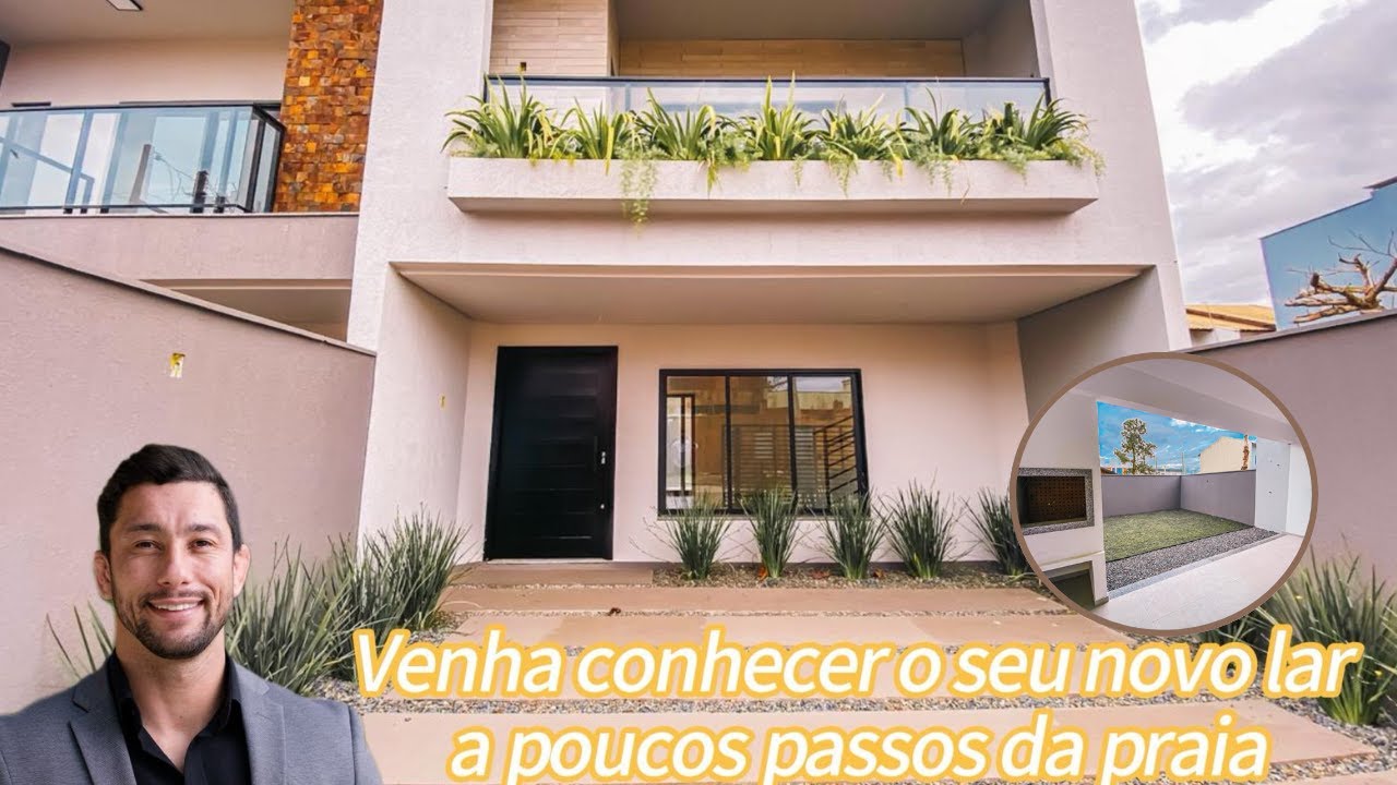 🏝️ Sobrado 3 Dormitórios | 400m da Praia em Balneário Piçarras | Corretor Jeferson Lima