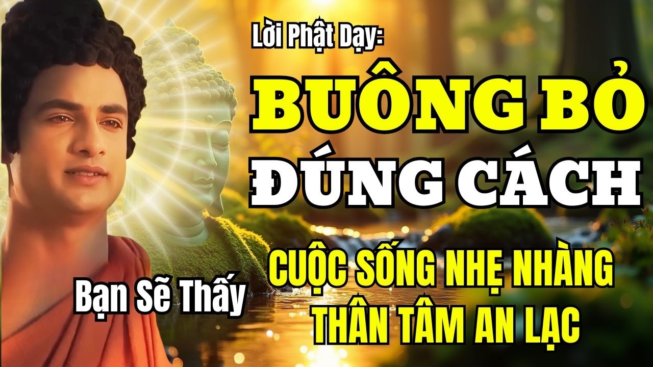 Lời Phật Dạy: Bu&ocirc;ng Bỏ Đ&uacute;ng C&aacute;ch Để Cuộc Sống Nhẹ Nh&agrave;ng Hơn