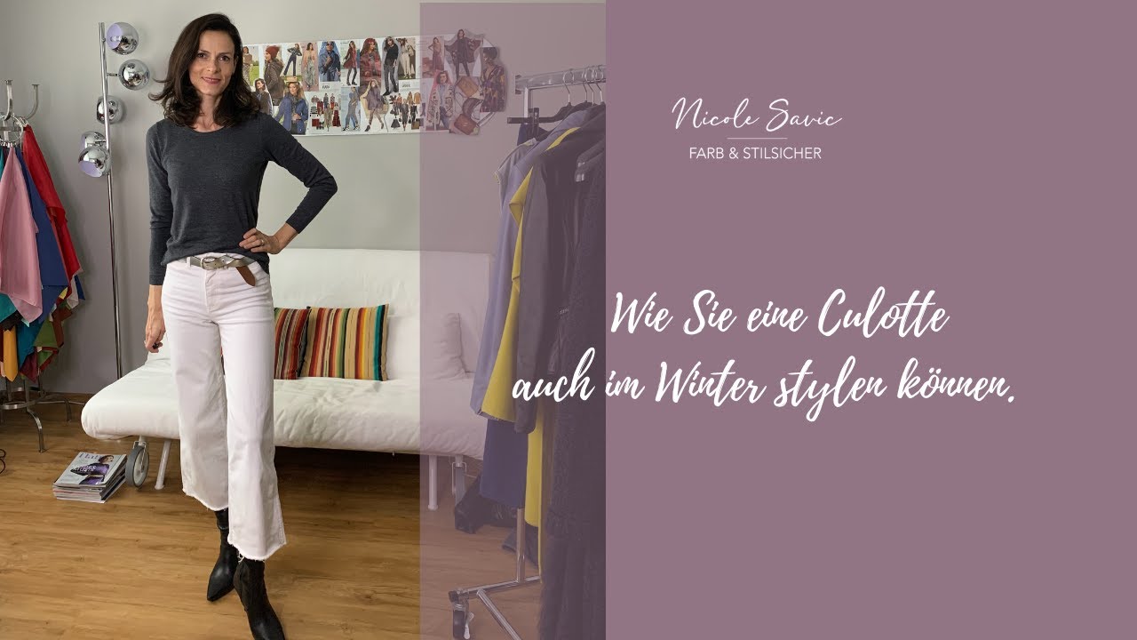 Culotte im Winter stylen