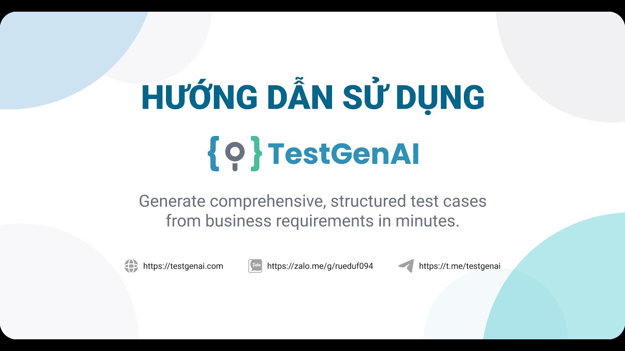 Hướng Dẫn Sử Dụng TestGenAI | Tạo Test Case Bằng AI
