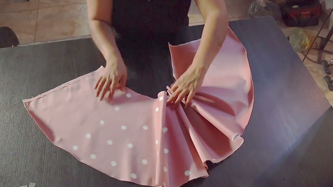 CREANDO FALDA DE VESTIDO MINIE MOUSE