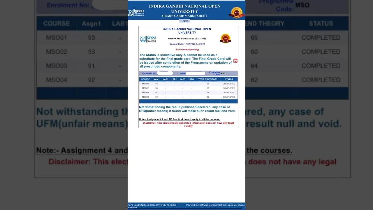 IGNOU result update 2025 | Ignou result dec 2024 is out | Ignou result update 2024 | #ignou #result