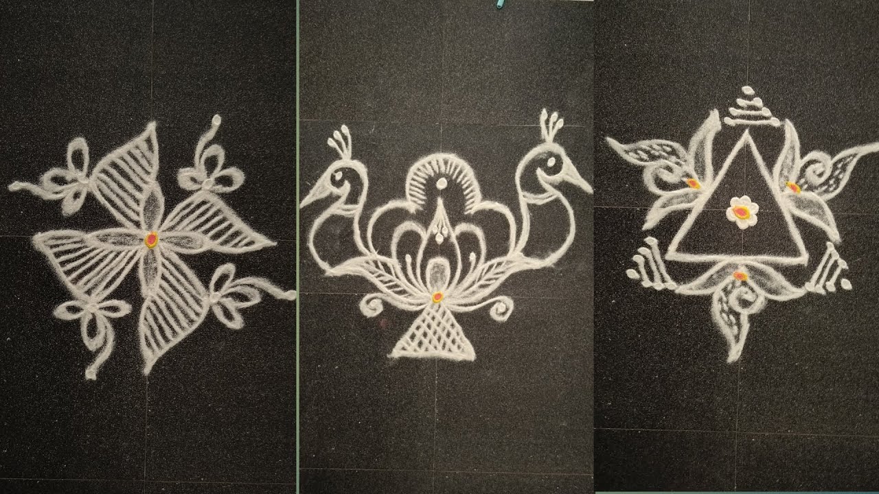 Daily simple rangoli ❣️ designs 🫰//அழகிய கோலங்களின் அணிவகுப்பு #priyasdailykolamdesigns #dailykolam