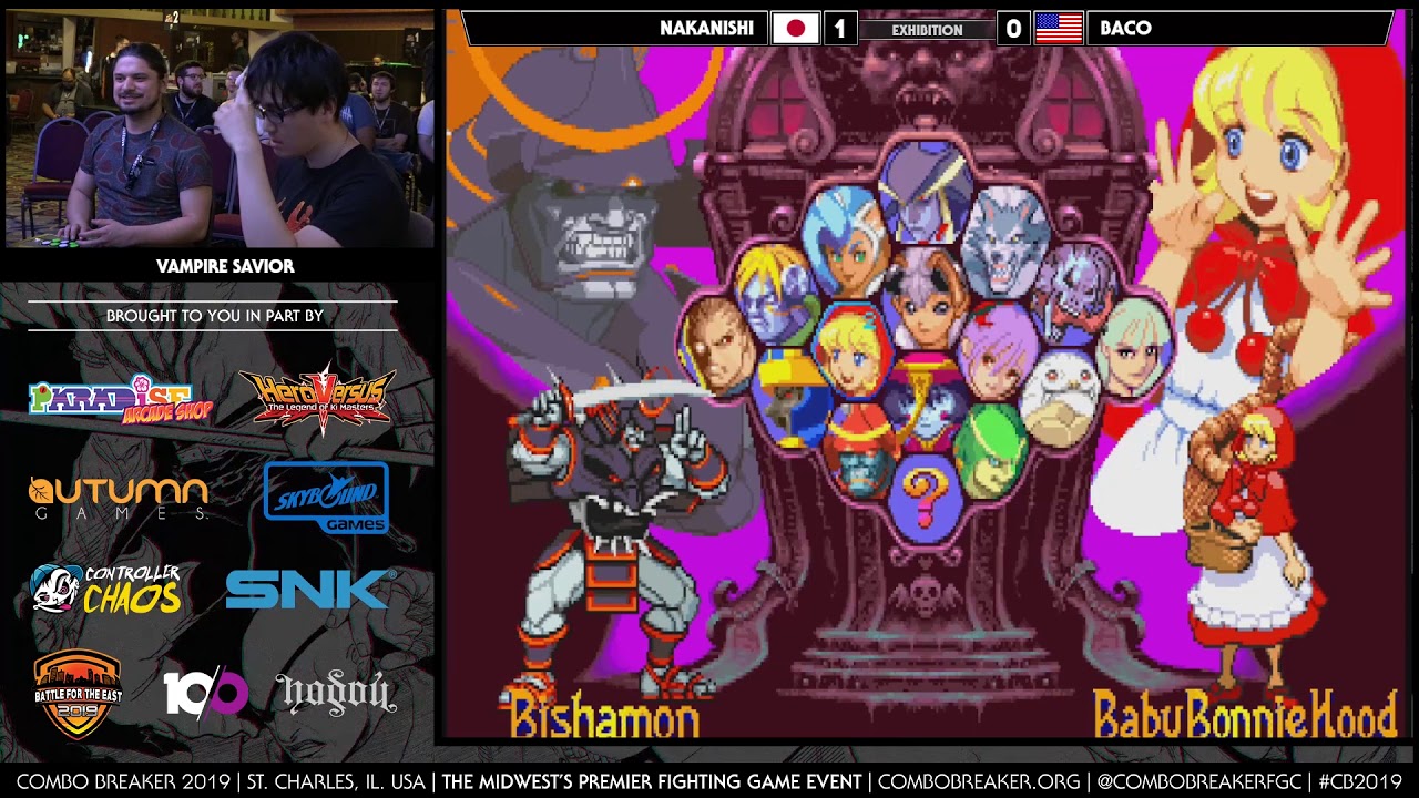 Combo Breaker 2019 - Vampire Savior Exhibition: Nakanishi vs The World