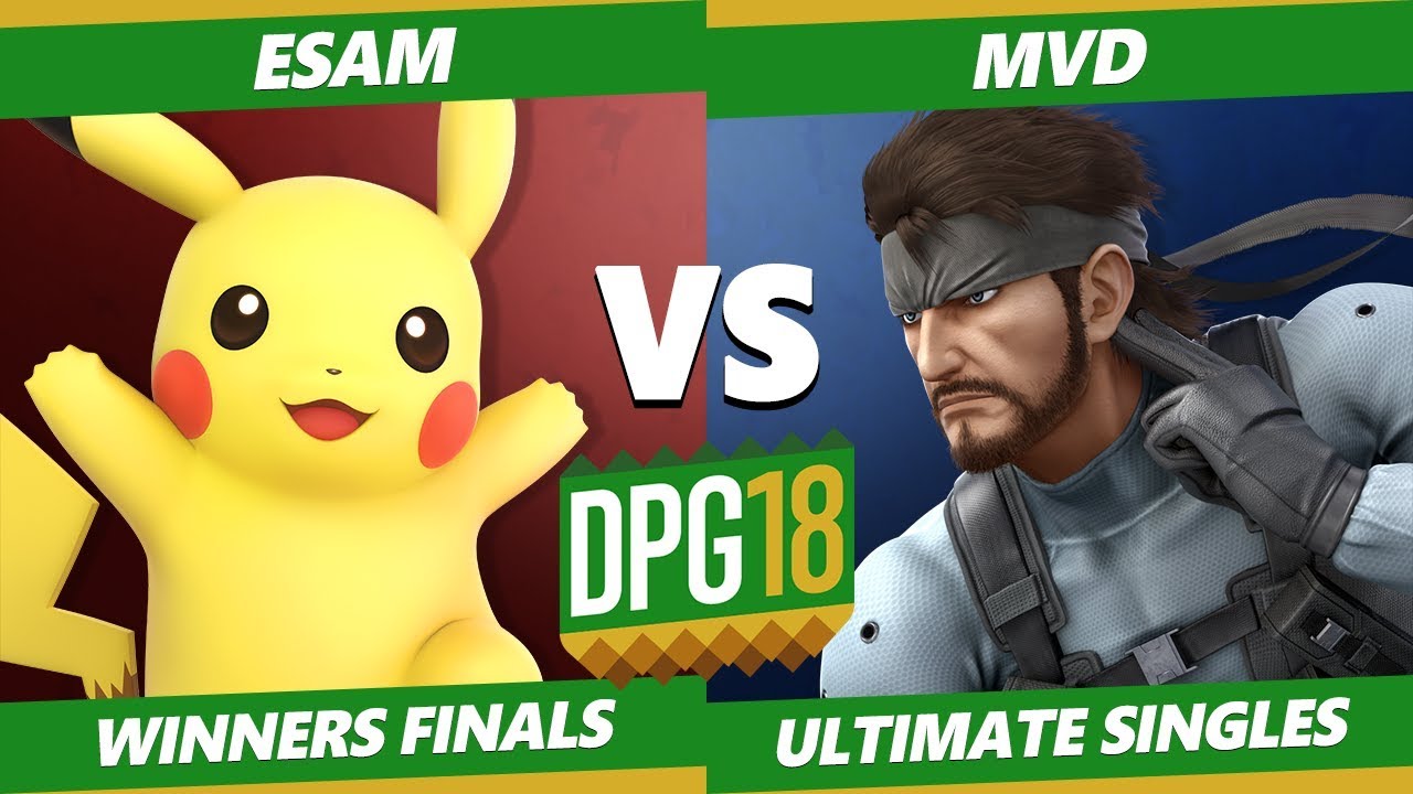 Smash Ultimate Tournament - PG | Esam (Pikachu) Vs. PG | MVD (Snake) DPOTG18 SSBU Winners Finals