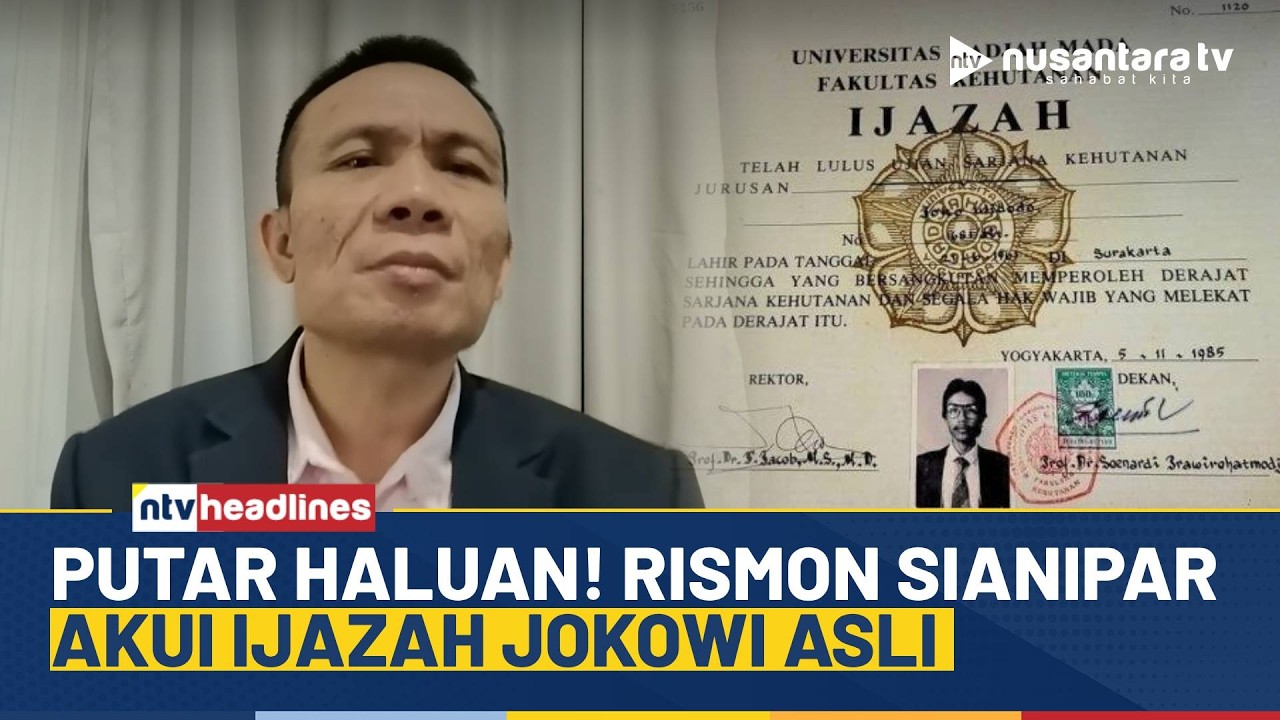 [LIVE] Drama Ijazah Jokowi Berbalik! Rismon Sianipar Mendadak Minta Maaf | NTV HEADLINES