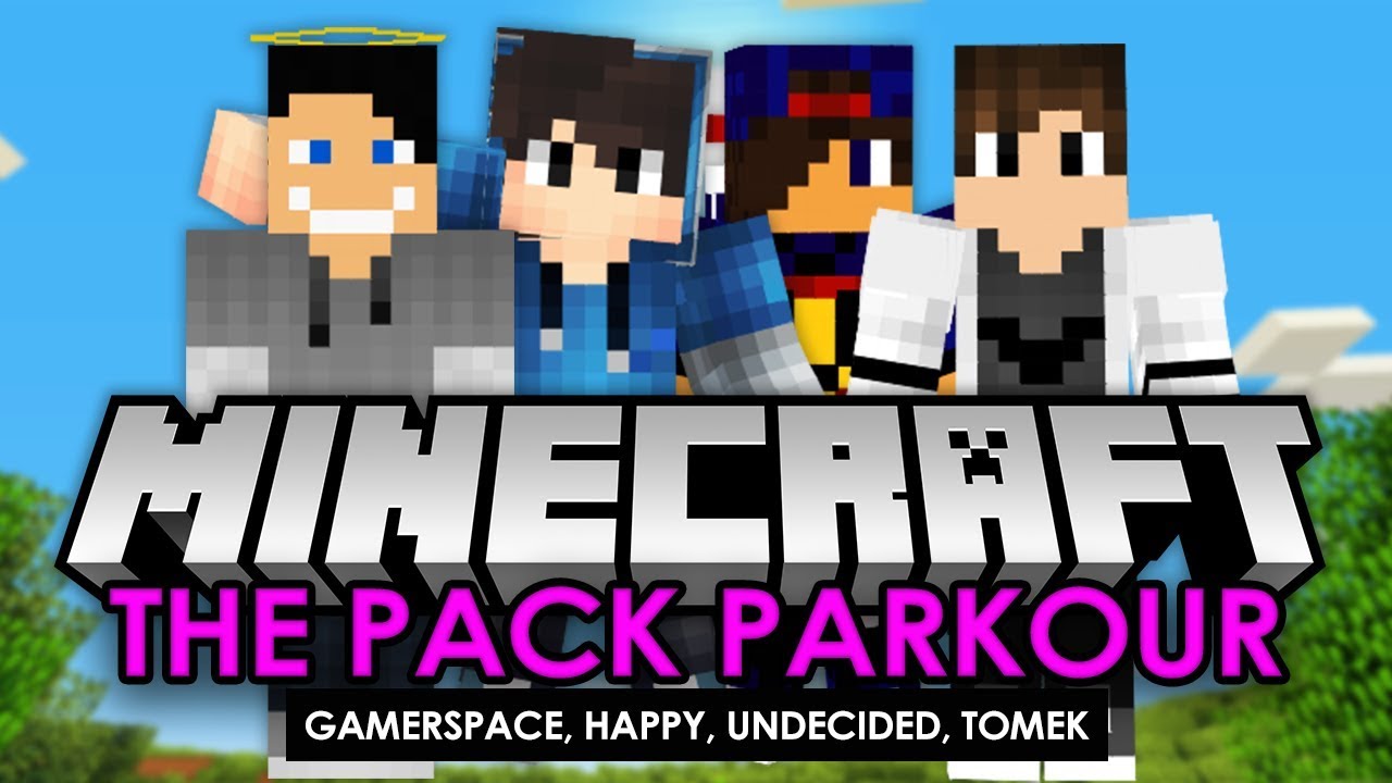 Minecraft: The Pack Parkour #01 w/ Undecided, GamerSpace, Tomek