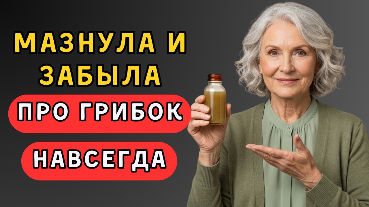 ГРИБОК СХОДИЛ ПРЯМО НА МОИХ ГЛАЗАХ! Намазала, подержала, вытерла — и увидела результат!