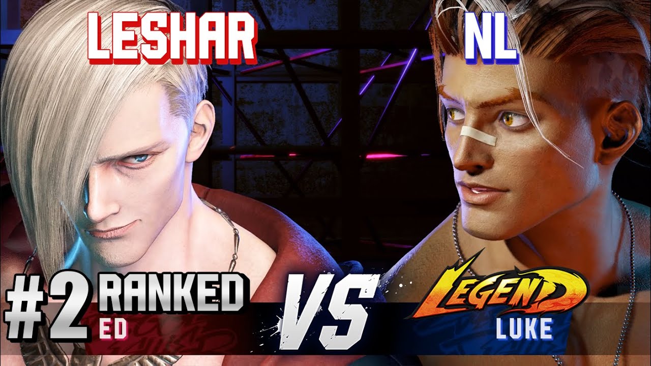SF6 ▰ LESHAR (#2 Ranked Ed) vs NL (Luke) ▰ High Level Gameplay
