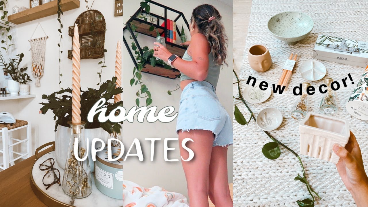 vlog: new couch, home decor haul + living room updates