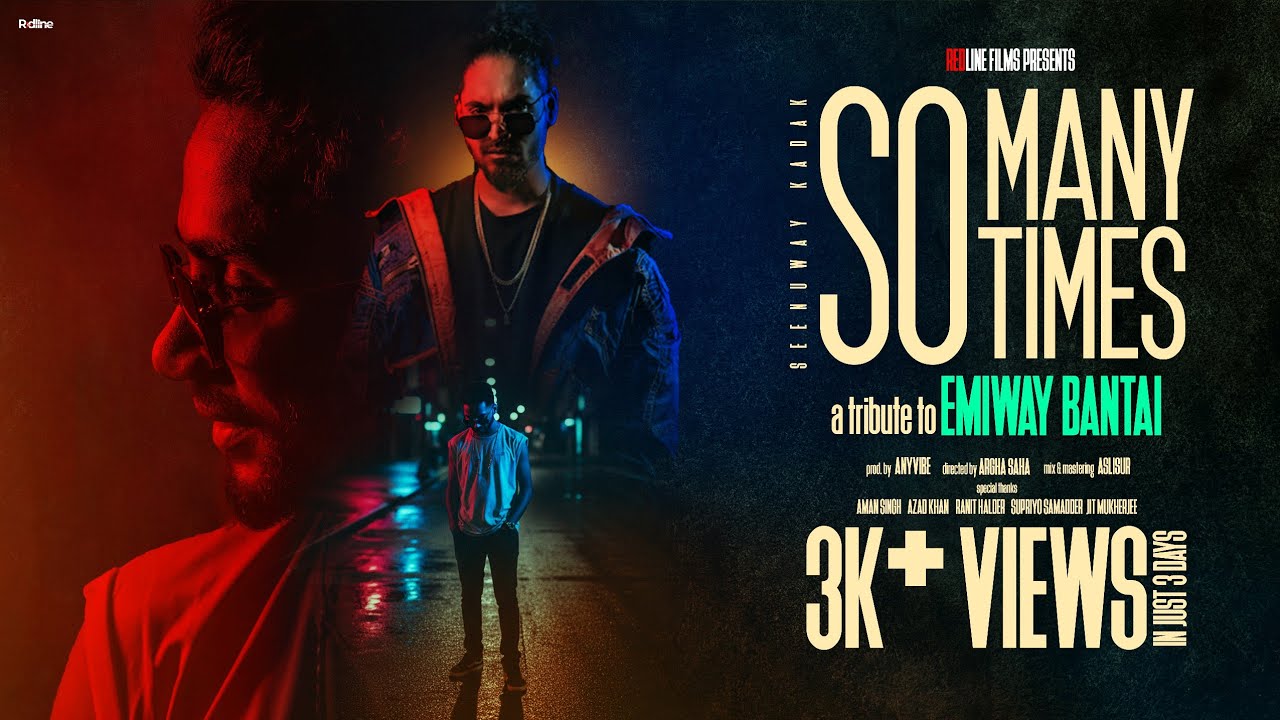 SEENUWAY-SO MANY TIMES | Tribute To Emiway Bantai |Prod. by Anyvibe |Hindi Rap 2025| Redline
