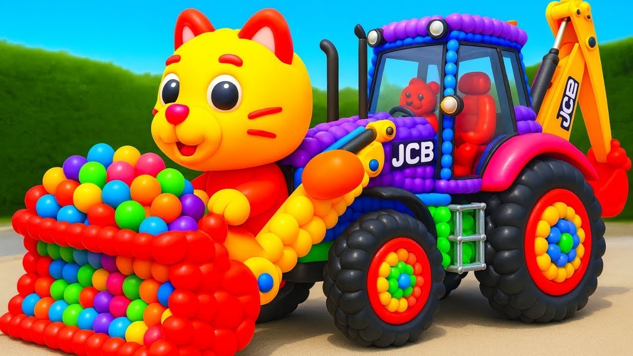 The mascot vibrato assistant JCB and Tractor on the football field is popular, co produced 27