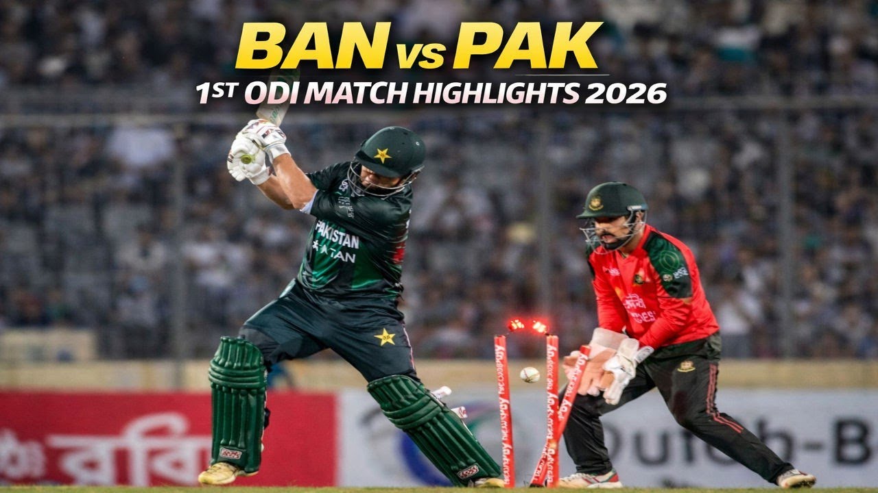 Pakistan vs Bangladesh 1st ODI Today Match Highlights 2026 | PAK vs BAN Highlights Today