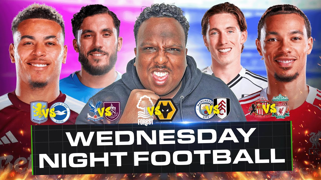 Wedneday Football LIVE: Sunderland vs Liverpool, Aston Villa vs Brighton, Man City vs Fulham & More!