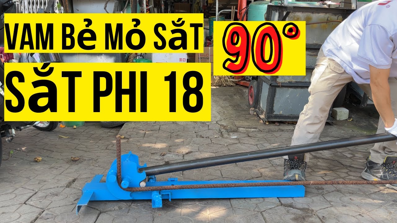 Vam Bẻ Mỏ Sắt Phi 20 | Bẻ Sắt Siêu Nhẹ - Tiếp Kiệm Sức Lao Động