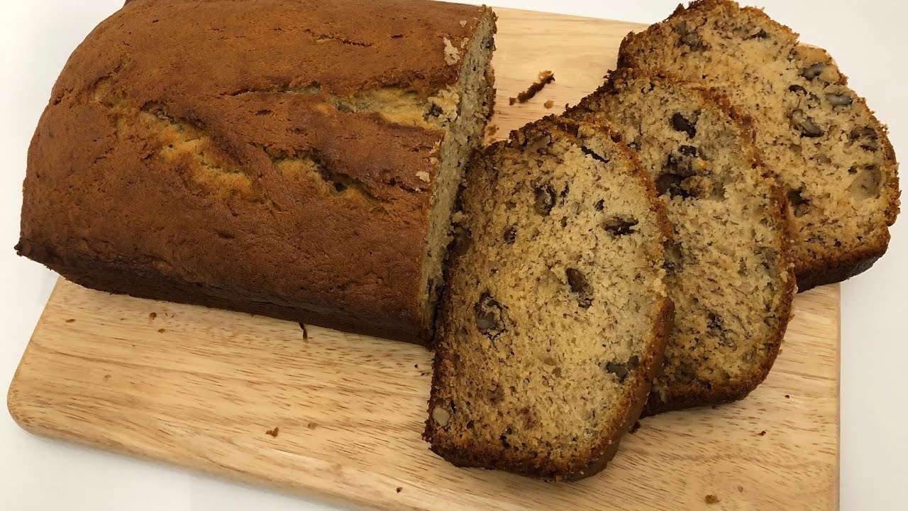 Homemade Banana Nut Bread! (اب بریڈ گھر پہ بنائیں اور مزےاڑائیں)