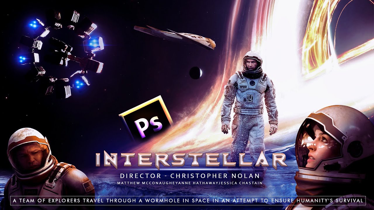 interstellar | Movie Thumbnail | Photoshop Editing | Hgraphic