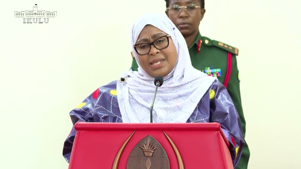 HOTUBA YA MHE.  RAIS SAMIA WAKATI AKIPOKEA HUNDI KWA AJILI YA WAATHIRIKA WA MAFURIKO YA HANANG
