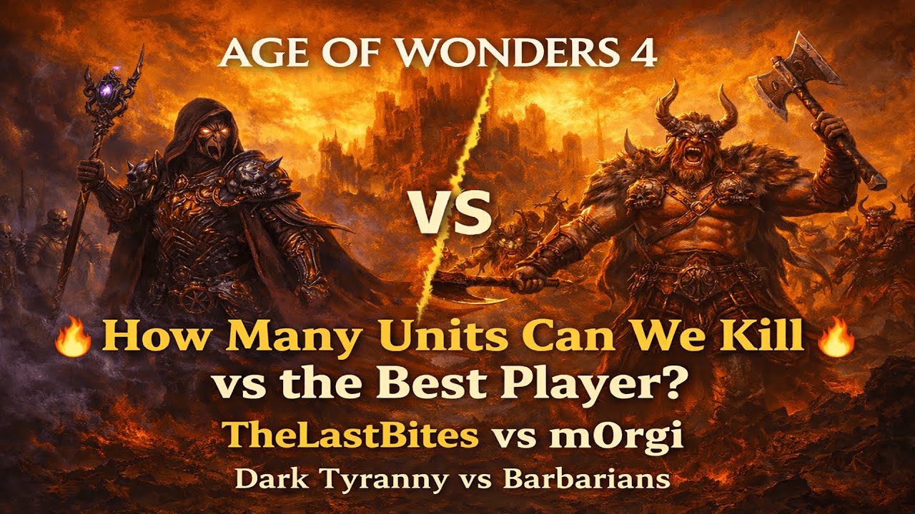 🔥 How Many Units Can We Kill vs the Best Player? | TheLastBites vs m0rgi | AoW4 🔥